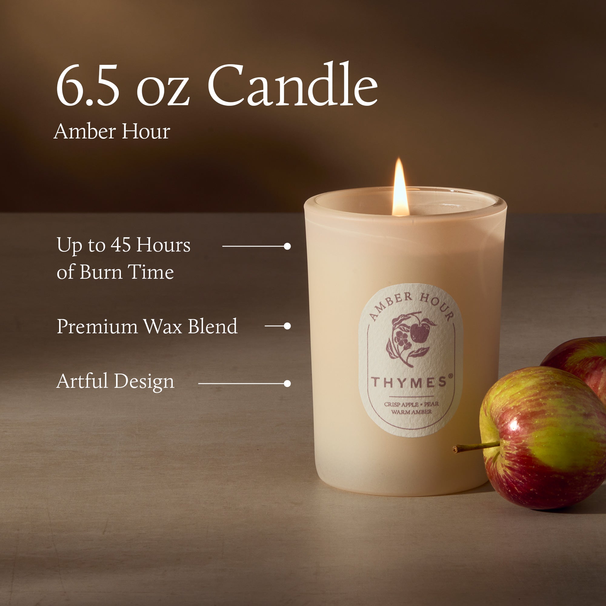 Amber Hour 6.5 oz Poured Candle