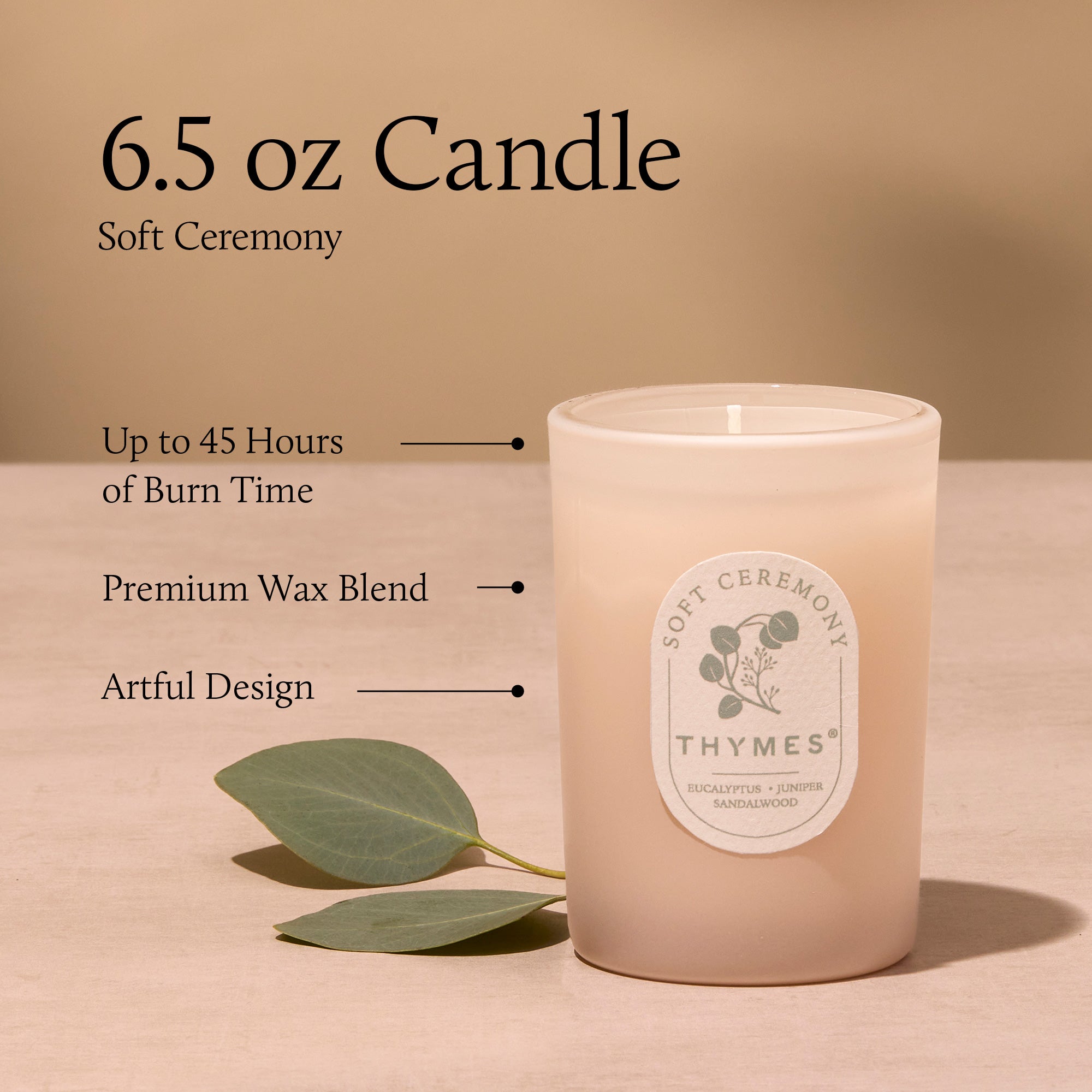 Soft Ceremony 6.5 oz Poured Candle
