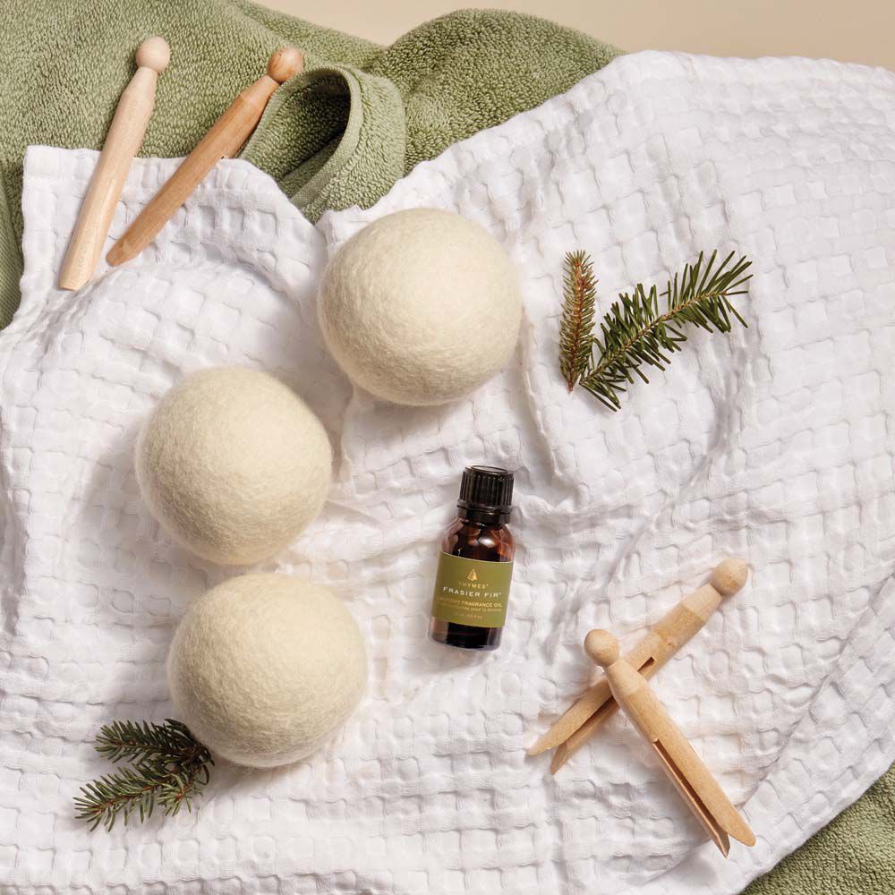 Frasier Fir® Wool Dryer Balls & Laundry Fragrance Oil Set