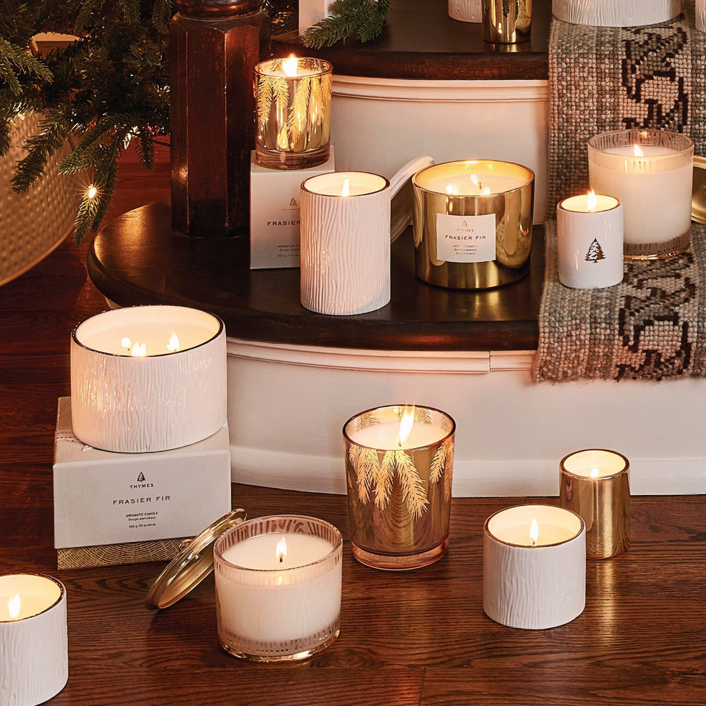 Frasier Fir® Gilded Gold Votive Candle
